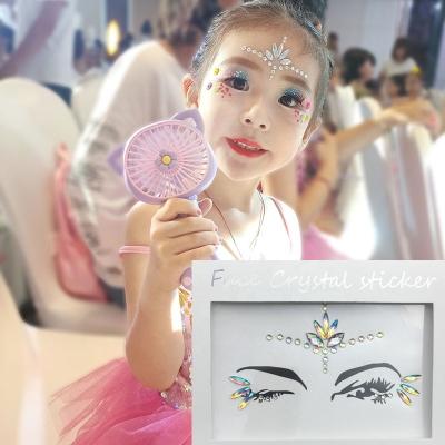 China Shinein Beauty Festival Face Gem Forehead Sticker Rhinestone Party Decor Gem Eye Sticker for  Girl children Performance Show MLL002 for sale