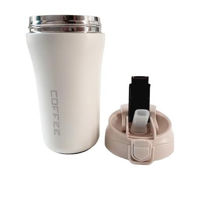 China Disposable Customized Printing Logo Multi-colors Stainless Steel Coffee Cups Water Bottle For Hot Drink for sale