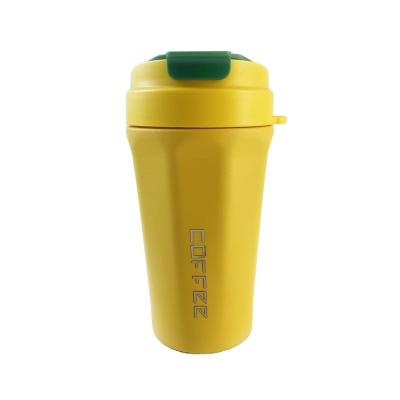 China Sustainable Customized Printing Logo Multi-colors Coffee Mugs Water Bottle With Cocking Rope For Hot Drink for sale