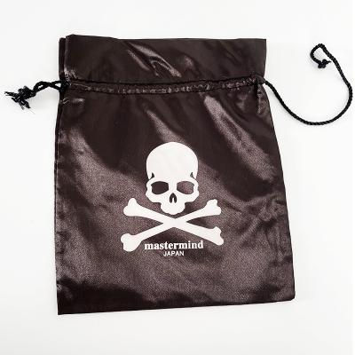 China Automotive Custom Logo Packaging Bag Silk Satin Drawstring Bag Dust Bag For Jewelry for sale