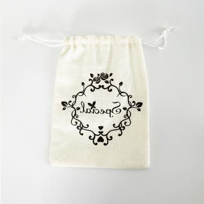 China Logo Linen White Jewelry Bags Custom Automotive for Candy Jewelry Burlap Packaging Drawstring Bags for Soap Burlap Drawstring Travel Gift Bag for sale