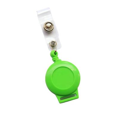 China ID Card Badge Holding Reel RTS Yo-Yo Current Retractable Pull Reel Wholesale Transparent Badge Multi Color ID Card Badge for sale