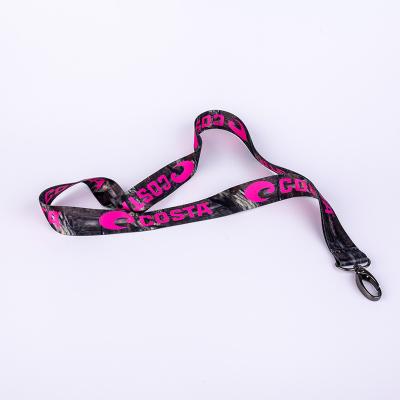 China Hotel and Resort Hot Sale Custom Sublimation Printing Logo Polyester Neck Lanyard All Size for sale