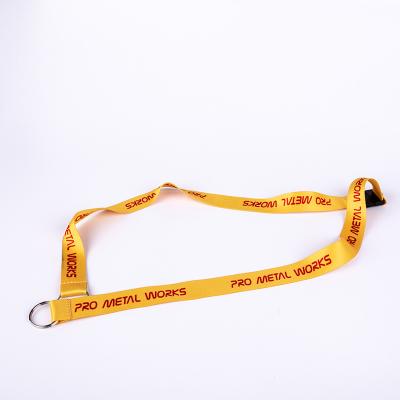 China Hotel and resort gold color sublimation silk screen printing card holder lanyard for sale