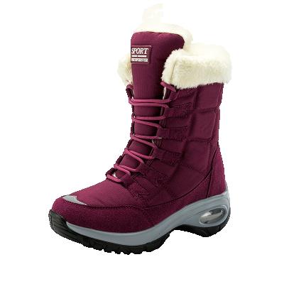 China FREE SHIPPING CUSHIONING Some Countries Upper Sole Botas De Nieve PG Cloth TPR Oxford Ladies Winter Boots Girls Boots Winter Snow Boots for sale