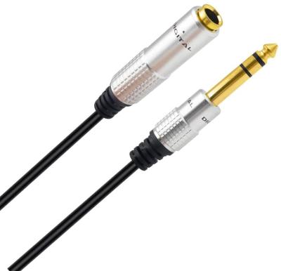 China Silver COMPUTER Gold Tip Earphone Male To Female Extension Digital Audio Cable for sale