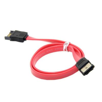 China Camera 45cm SATA 7 Pin Male to Red Right Angle Female Supplement Wire Hard Drive Cable for sale