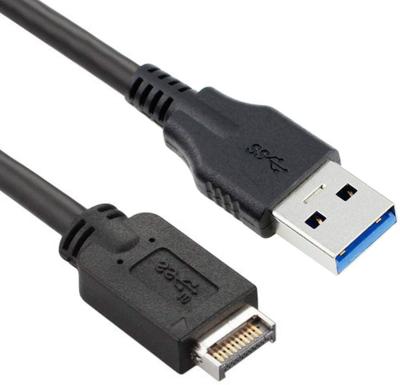 China COMPUTER USB 3.1 Front Panel Header to USB 3.0 Type-A Male Extension Data Cable for sale