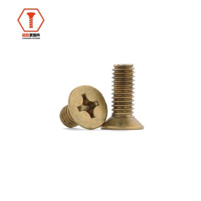 China Cross Recessed Countersunk Countersunk Screw DIN GB BS ISO Carbon Steel Stainless Steel Head Machine Screws for sale