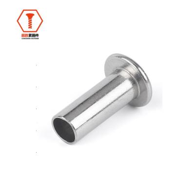 China Stainless Steel Flat Head RDS Rivets DIN ISO GB Semi-Tubular Carbon Steel Stainless Steel Aluminum for sale