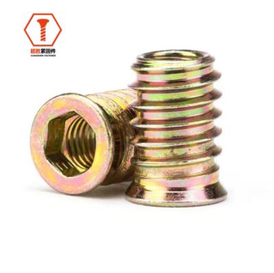 China RDS Countersunk For Furniture Thread Nut Zinc Alloy Wood Inert Carbon Steel Carbon Steel Stainless Steel for sale