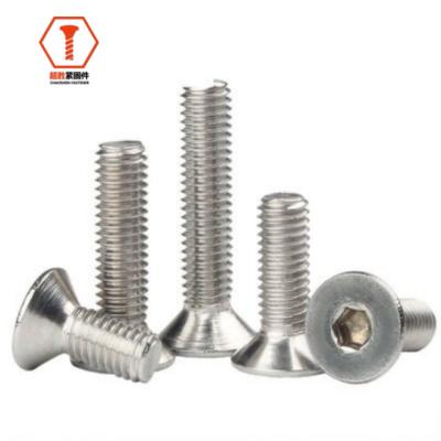 China Countersunk for DIN Socket Head Screw GB ISO BS Stainless Steel Carbon Steel Furniture Countersunk Machine Screws for sale