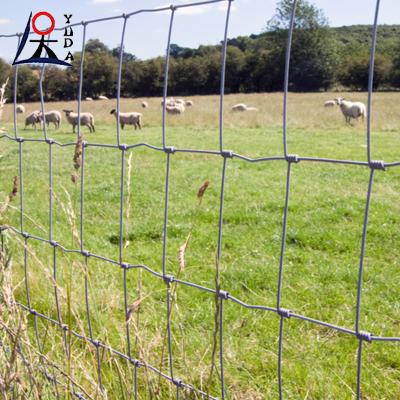 Cina Recinzione di campo ad alta trazione filo galvanizzato tessuto a nodo fisso capra rete bovina in vendita