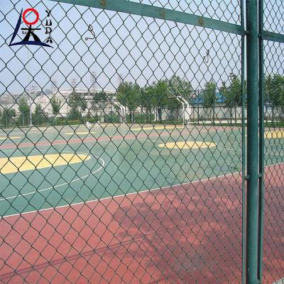 China Cercas de vinilo revestidas de PVC verde 6ft 8ft Diamond Cyclone Wire Fencing Roll en venta