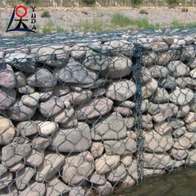 China Piedra llena de malla de alambre de pared Gabión Cesta de pared soldada Gabiones caja en venta