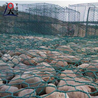 China Caja de gabión recubierta en PVC 2x1x1 malla de alambre soldada Gabion Basket Gabion Mesh en venta