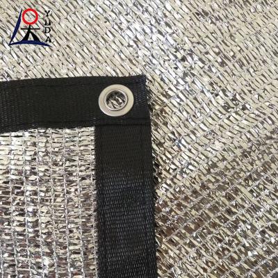 China 1m-6m de aluminio sombreador de red de malla sombreador de protección solar sombreador de tela UV resistente en venta