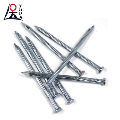 China Flat Head Galvanized Common Iron Wire Nails Hardened Steel Concrete Nails for sale