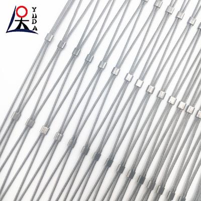 China High Altitude Anti Falling Cableway Slope Protection Net Stainless Steel Wire Rope Mesh for sale