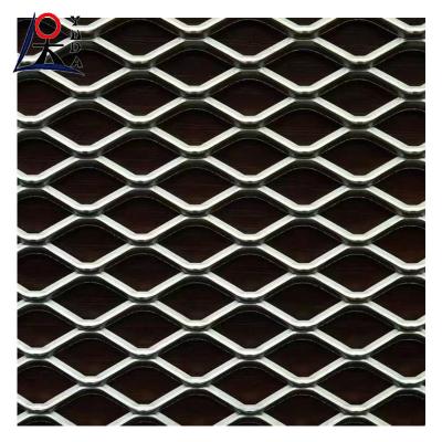 China Carbon steel gegalvaniseerd staal micro mesh diamant uitgebreid metaal mesh Te koop