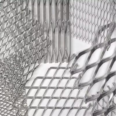 China Heavy Duty Expanded Metal Wire Mesh Diamond Shape Stretched Punching Mesh for sale