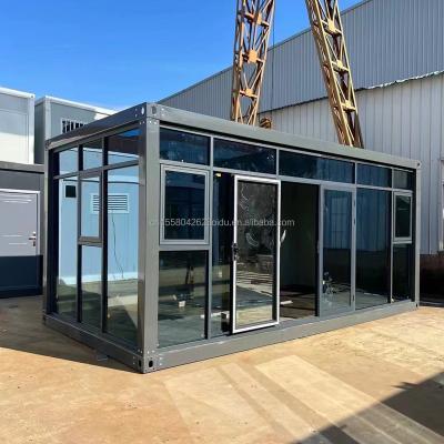 China Modern Design Flat Pack Foldable Portable House Container for Prefabricated Tiny House Shops and Offices 20ft or 40ft for sale