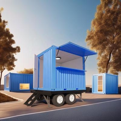 China Customized Color 10ft Mobile Tiny House on Wheels Furnished Prefabricated Modular Steel Sandwich Panel Hotel Best Value for sale