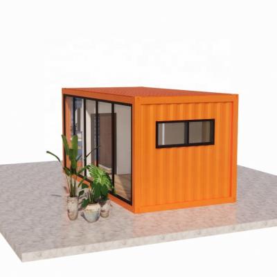 China Buiten staal en sandwich paneel Flat Pack Container Huis met badkamer Gemaakt van 20ft/40ft Te koop