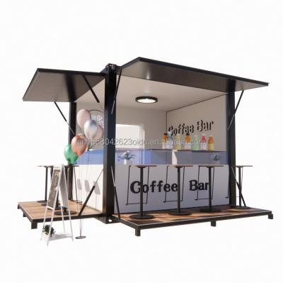 China Fast and Convenient Stall Customized Color Retail Store in a 10ft Pop-Up Coffee Shop with Wall 50/75/100mm Wave Sandwich Panel for sale