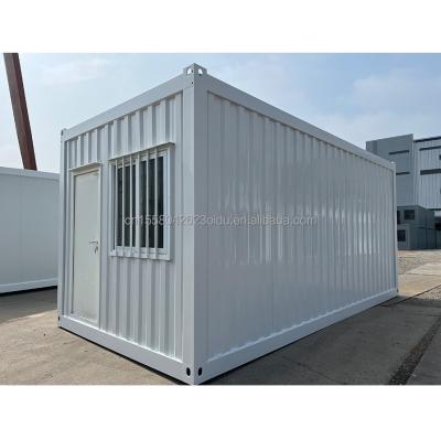 Chine 20 FT Garage en acier préfabriqué moderne avec porte en panneau sandwich fenêtres en alliage d'aluminium facile à assembler entrepôt plat à vendre