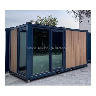 China EU 20ft Modern Luxury Prefab House Outdoor Garden Wooden Houses with Steel Structure Sandwich Panel Material for sale