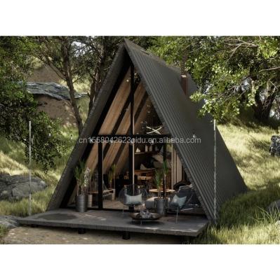 China Aluminum Window Modern Portable Steel Triangular Prefabricated Wooden House Detachable Container for Home or Hotel 1- for sale