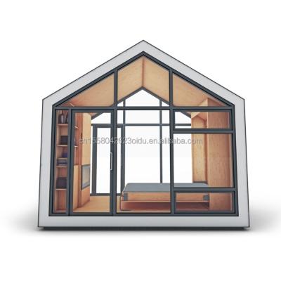 China Modified Shipping Container Prefab House Triangle Roof and Stable Wood Foundation for Residential Steel Container Home for sale