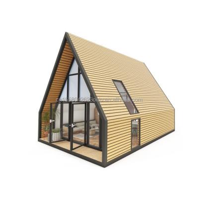 Chine Conception de maison de conteneur à paquet plat de structure en acier triangulaire moderne de l'UE pour une maison en bois à moins de 20 pieds ou 40 pieds Application de centre commercial à vendre