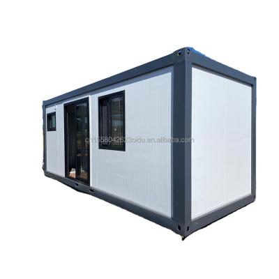 China Outdoor Tiny Home 10ft Prefabricated Steel Sentry Box Container Guard House with 50/75/100mm Wave Sandwich Panel Wall for sale