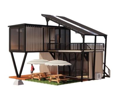 China Gegalvaniseerd stalen buigwerk 180g Frame Design Stalen structuur Modulaire villa voor luxe container Prefab huizen Te koop