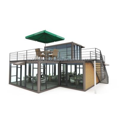 China Galvanized Steel Square Tubes Main Structure Prefabricated Villa House Modern Modular Container Luxury Three Bedroom for sale