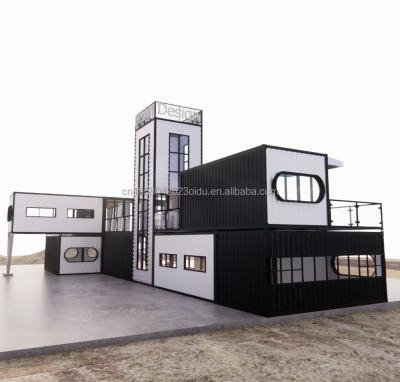 China Galvanized Steel Square Tubes Container Shop Shipping Container Portable Shop Container 3D Model Design for sale