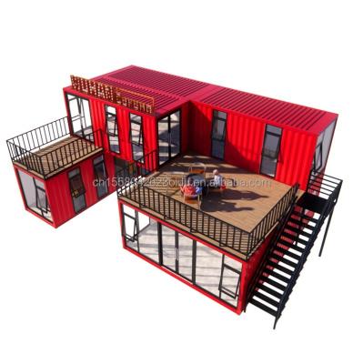 China 20ft or 40ft Container Houses Custom Made Bar Cafe Hotel Restaurant Store Shipping Container Coffee Shop Container Shop Kiosk for sale