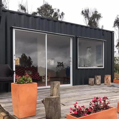 China Aluminum Alloy Windows and Modern Design Style within 20ft Luxury 2-Bedroom Prefabricated Container Resort Hotel for sale