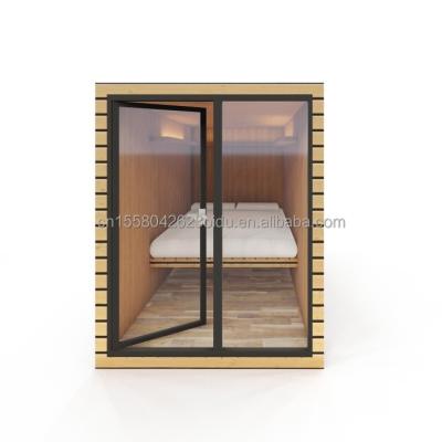 China EU 10ft Modern Wooden Prefabricated Mini Bed Cabin for Supermarket or Office Wall 50/75/100mm Wave Sandwich Panel for sale