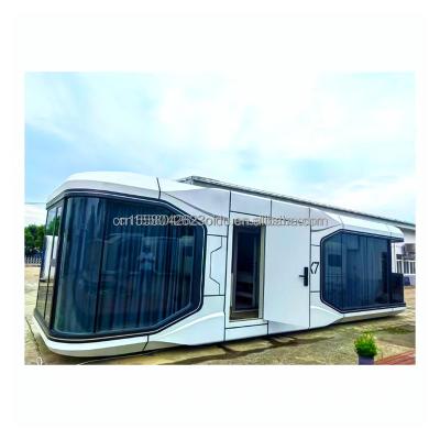 China Gepersonaliseerd Kleur Soundproof Space Capsule Prefab Tiny House met Wand 50/75/100mm Wave Sandwich Panel Te koop