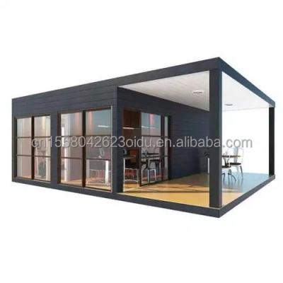 Cina Affordable 20ft Knock Down Sandwich Panel Portatile Prefab Hotel Container Casa modulare con finestre in alluminio in vendita