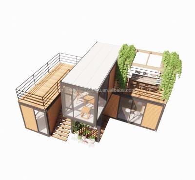 China Foldable Portable Detachable 20ft 40ft Modular Living Container House With Aluminum Alloy Windows For Construction Site for sale