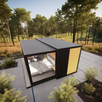 China Hotel Fully Furnished Shipping Container Home Modern Style Prefab House with Steel Frame and Galvanized Steel Bending for sale