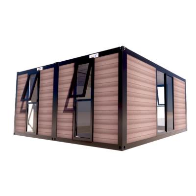 China Flat Packaging Container Prefabricated Metal and Wooden Garden Office with Galvanized Steel Square Tubes for sale