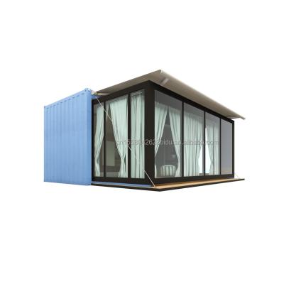 Cina 20 piedi di lusso Prefabbricato casa di container espandibile Prefabricato Flat Pack Villa con colore personalizzato e costo di spedizione in vendita