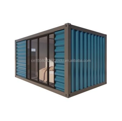 China Detachable Container House 20 Feet Prefabricated Small Flat Packaging for Hotel Accommodation for sale