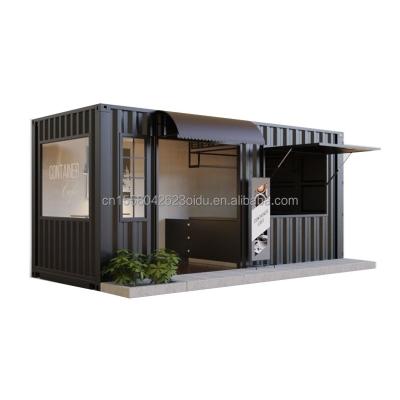 China Container de painel de sanduíche pré-fabricado Restaurante Casa modular de 20 pés 40 pés Casas para transporte móvel personalizado Bar em cafés à venda