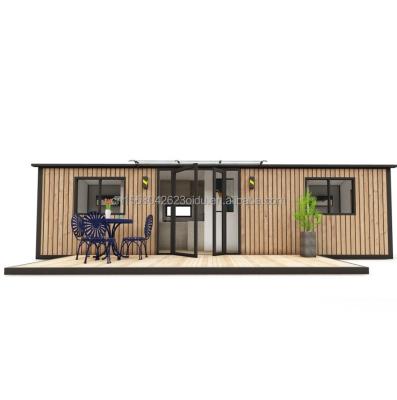 China Modern Design Prefabricated Wooden Container House Expandable Office with Steel Frame and Galvanized Steel Bending 180g for sale